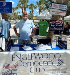 Joe at EDC Farmers Market table